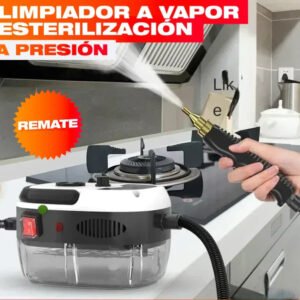 Limpiadora a Vapor de Alta Presión 2500W + Accesorios | Limpieza Profunda en Minutos