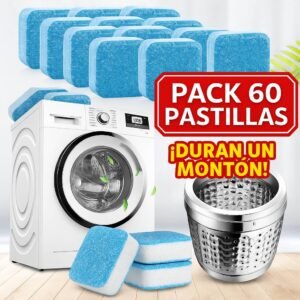 Pack 60 pastillas limpia lavadora - Deja Tu Lavadora como Nueva